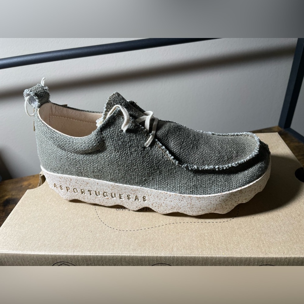 ASPORTUGUESAS CHAT unisex Military Green Hemp Casual Sneaker